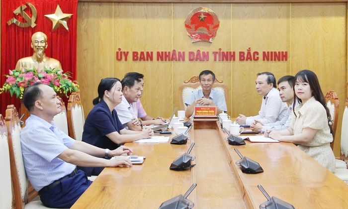 Các đại biểu dự tại điểm cầu tỉnh Bắc Ninh.