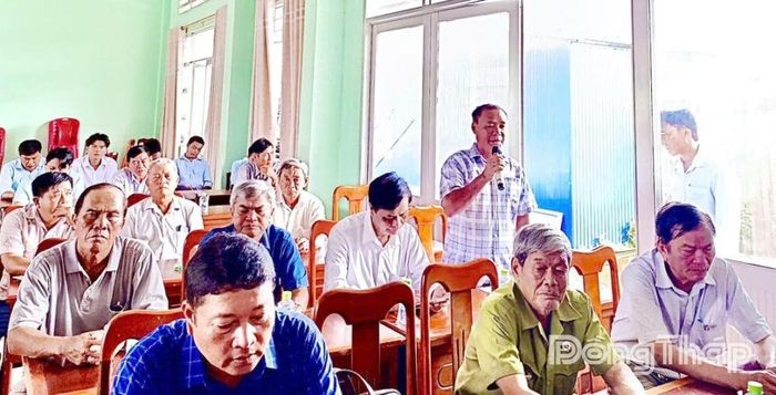 Cử tri xã Thanh Mỹ kiến nghị.