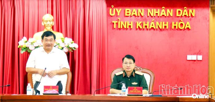 Đồng chí Trịnh Minh Hoàng phát biểu tại buổi làm việc.