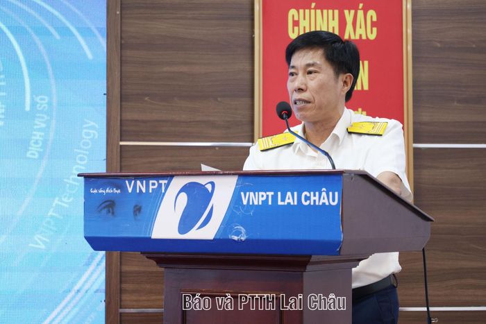 Ông Đinh Văn Dũng – Phó Trưởng Thuế tỉnh Lai Châu phát biểu tại lễ ký kết.