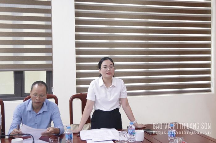 Lãnh đạo Chi cục Thủy lợi phát biểu tại buổi kiểm tra
