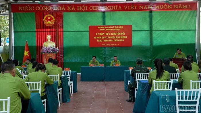 Diễn tập phần vận hành cơ chế hầm chỉ huy.