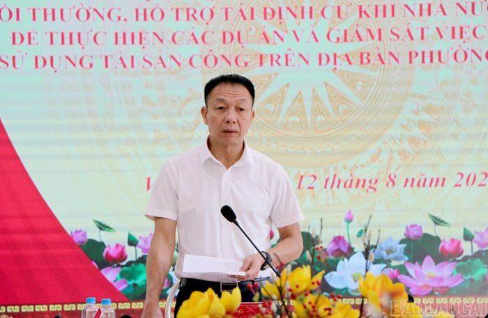 Phó Chủ tịch Thường trực HĐND tỉnh Vũ Quỳnh Khánh phát biểu kết luận buổi giám sát.
