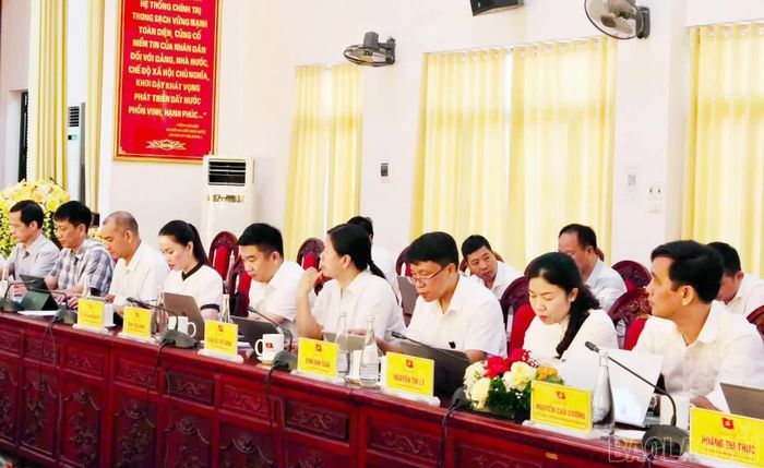 Đại biểu tham dự buổi làm việc.