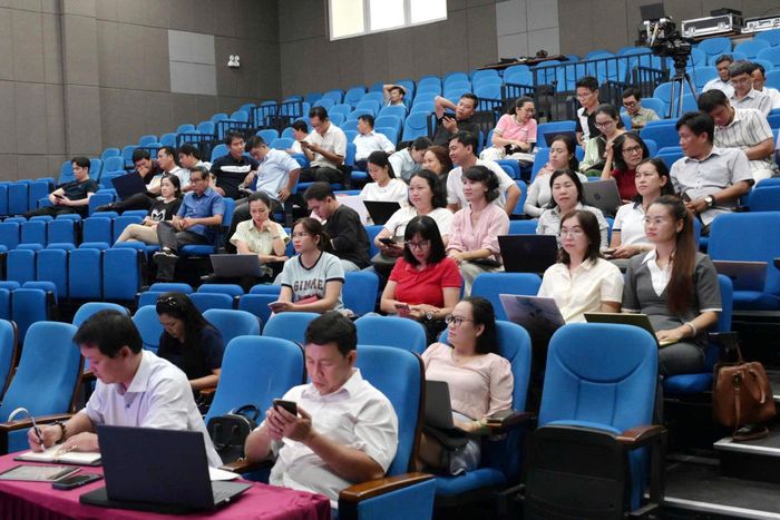 Cán bộ, viên chức, phóng viên, kỹ thuật viên tham gia tập huấn tại khu vực Phan Thiết