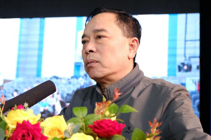 Giám đốc Báo và Phát thanh, Truyền hình Lâm Đồng Lê Huy Toàn phát biểu chỉ đạo tại buổi tập huấn
