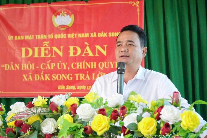 Đồng chí Niê Sơ Nghiêm, Phó Bí thư Thường trực Đảng ủy xã Đắk Song mong muốn người dân tiếp tục phối hợp với cấp ủy, chính quyền trong thực hiện các nhiệm vụ phát triển kinh tế - xã hội