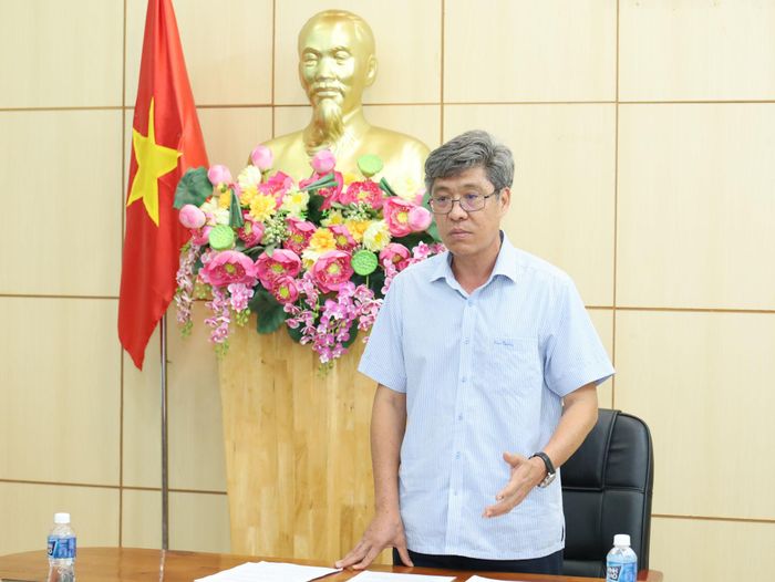 Tỉnh ủy viên, Phó Chủ tịch UBND tỉnh Lâm Đồng Nguyễn Minh kết luận tại buổi làm việc với UBND xã Tánh Linh và các đơn vị liên quan về tiến độ Dự án tuyến đường N26