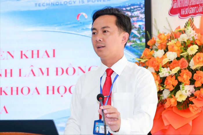 Ông Phan Đức Thái, Phó Giám đốc Sở Giáo dục và Đào tạo cho biết chuyển đổi số là một trong những nhiệm vụ trọng tâm của ngành Giáo dục