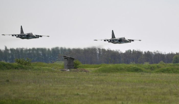 Máy bay yểm trợ đường không Su-25. Ảnh: Sputnik