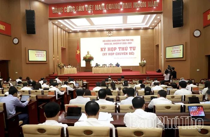 Toàn cảnh phiên khai mạc Kỳ họp thứ Tư, HĐND tỉnh khóa XX.
