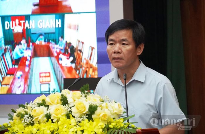 Đồng chí Bí thư Tỉnh ủy Nguyễn Văn Phương phát biểu kết luận tại hội nghị - Ảnh: X.P