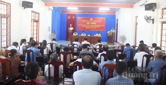 Quang cảnh hội nghị tiếp xúc cử tri - Ảnh: Đ.V