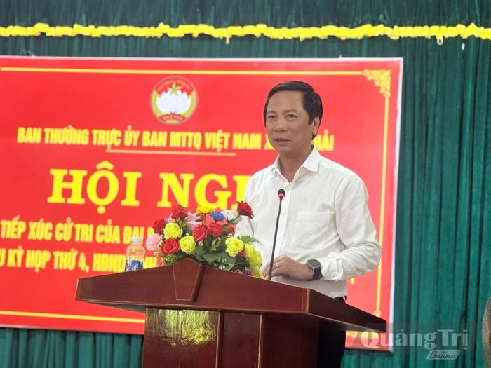 Đồng chí Hoàng Nam, Phó Chủ tịch Thường trực UBND tỉnh phát biểu tại hội nghị - Ảnh: Mai Linh