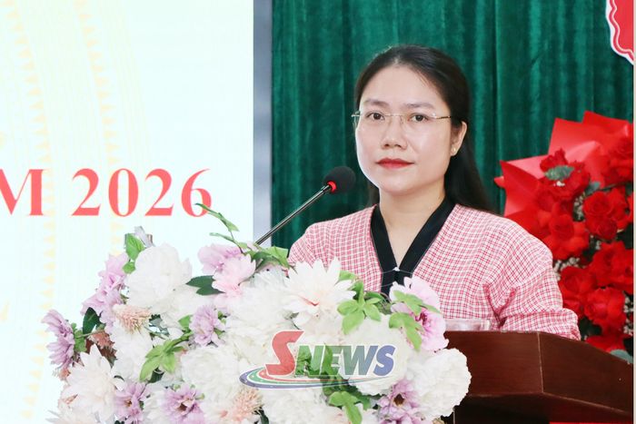 Lãnh đạo xã Gia Phù phát biểu khai mạc Ngày hội.