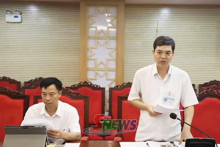 Lãnh đạo Sở Tư pháp báo cáo tình hình triển khai tổng rà soát văn bản quy phạm pháp luật và xử lý văn bản chịu sự tác động của việc sắp xếp tổ chức bộ máy nhà nước.