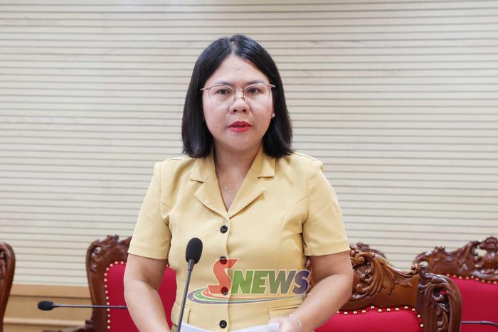Lãnh đạo Ban Văn hoá - Xã hội HĐND tỉnh phát biểu ý kiến tại chương trình làm việc.