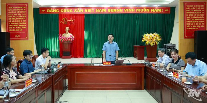 Đại diện lãnh đạo Sở Khoa học và Công nghệ phát biểu tại Hội nghị.