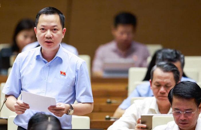 Đại biểu Trịnh Xuân An (tỉnh Đồng Nai) nêu ý kiến tại Hội trường - Ảnh: chinhphu.vn/Nhật Bắc