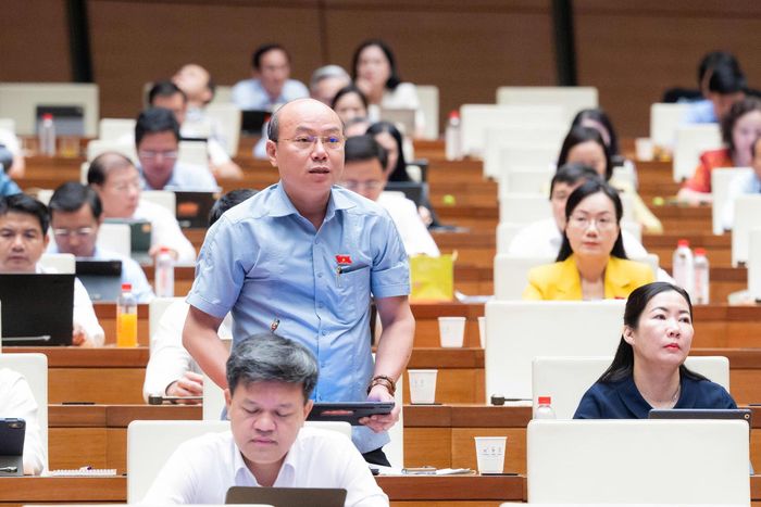 Đại biểu Hoàng Văn Nghĩa (đoàn Quảng Ngãi). Ảnh: Media Quốc hội.