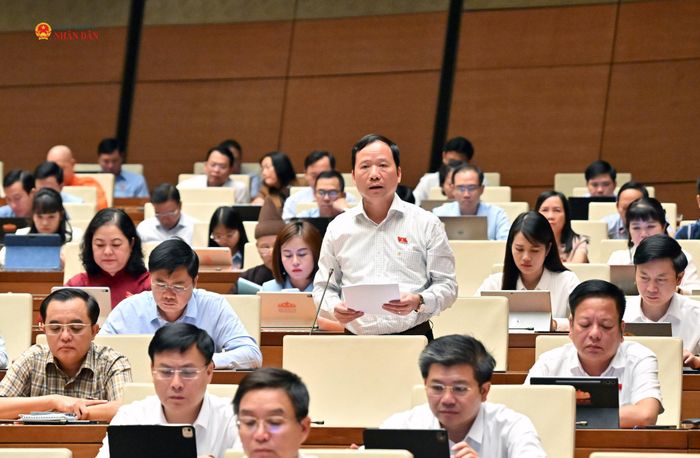 ĐBQH Nguyễn Đặng Ân (Lạng Sơn) phát biểu. Ảnh: Quang Khánh