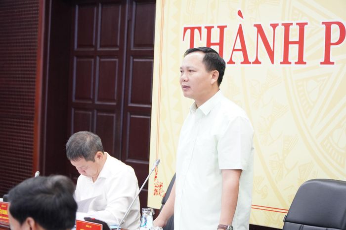 Phó Giám đốc BHXH Việt Nam Chu Mạnh Sinh phát biểu. Ảnh: Tấn Tài