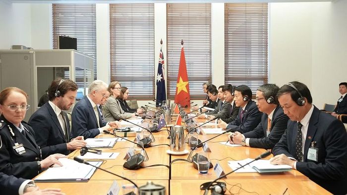 Quang cảnh Đối thoại An ninh cấp Bộ trưởng Việt Nam - Australia lần thứ hai.