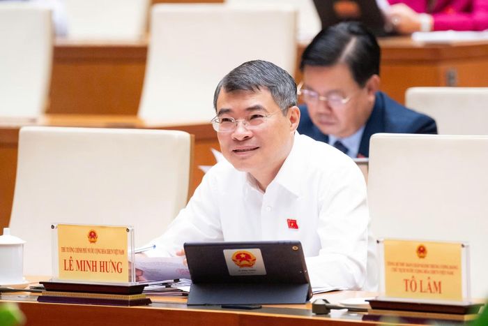 Thủ tướng Chính phủ Lê Minh Hưng tại phiên thảo luận.