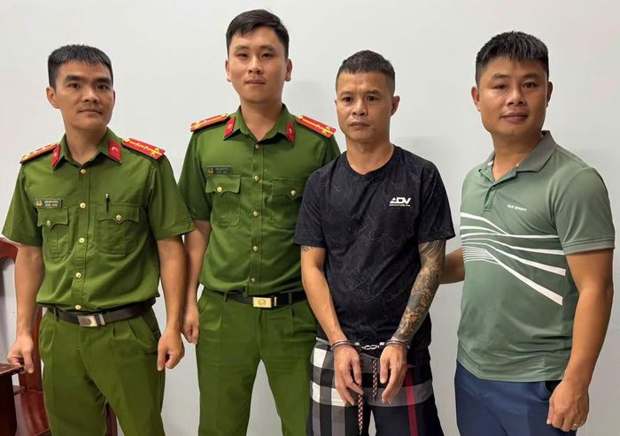 Nguyễn Kim Trọng sau khi bị bắt.