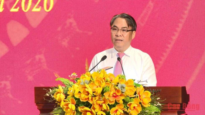 Đồng chí Phan Thăng An, Bí thư Tỉnh ủy, Chủ tịch HĐND tỉnh phát biểu giao nhiệm vụ.