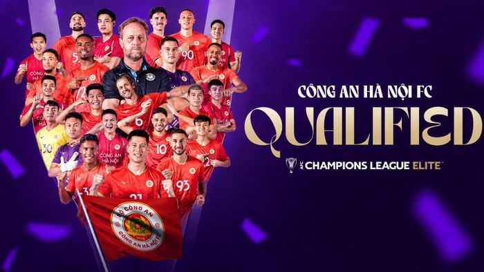 Chiến thằng này đưa Công An Hà Nội FC là đội bóng đầu tiên của Việt Nam góp mặt tại vòng bảng AFC Champions League Elite 2026/27