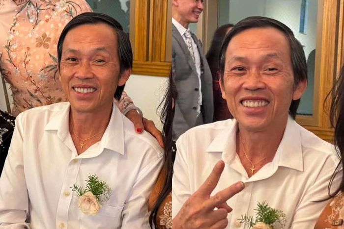 Nghệ sĩ Hoài Linh vui vẻ sang Mỹ dự đám cưới người thân. Ảnh: FBNV