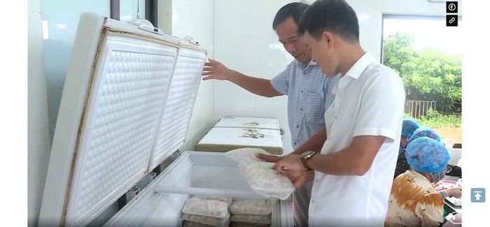 Sản phẩm cá sau chế biến được bảo quản bảo đảm an toàn vệ sinh thực phẩm. Ảnh: HND