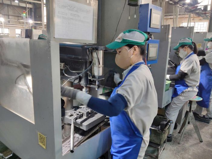Việc đầu tư công nghệ sẽ góp phần giúp doanh nghiệp phát triển sản xuất kinh doanh, nâng cao đời sống người lao động. Ảnh: Khắc Kiên