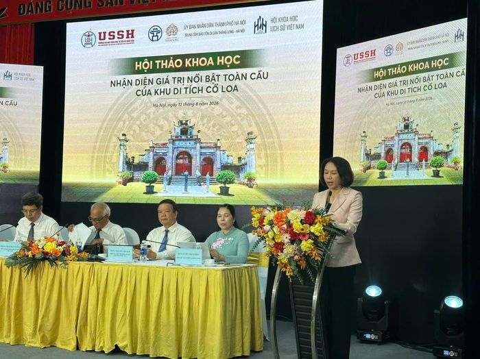 Phó Chủ tịch UBND thành phố Hà Nội Vũ Thu Hà phát biểu. Ảnh: Hoàng Lân
