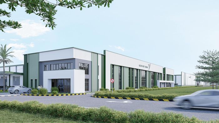 Phối cảnh dự án nhà kho, nhà xưởng xây sẵn tại KCN Sóng Thần 3.