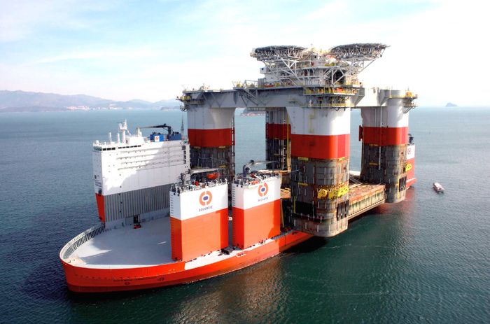  Dockwise Vanguard có thể "cõng trên lưng" công trình nặng đến 110.000 tấn. Nguồn: Wärtsilä 