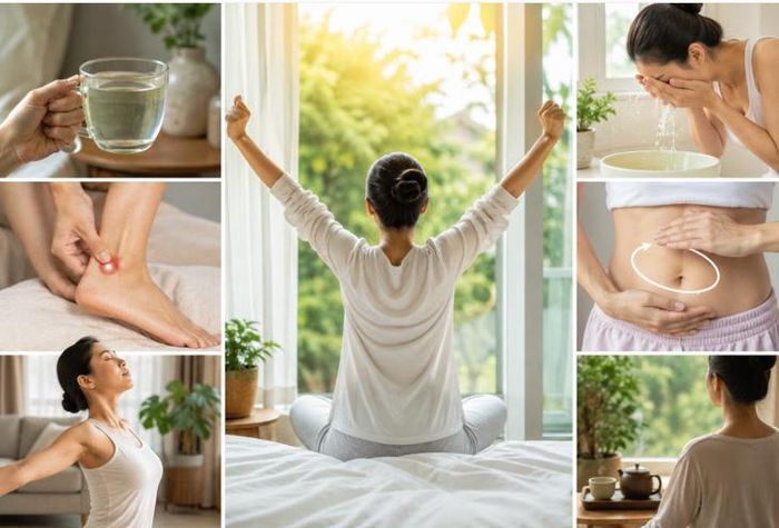 Chỉ với khoảng 10–15 phút mỗi ngày, một số hoạt động đơn giản có thể giúp cơ thể tỉnh táo, hỗ trợ hô hấp và duy trì trạng thái cân bằng (Ảnh AI).