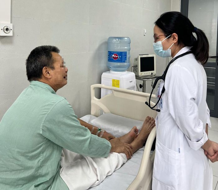 Người bệnh hồi phục sau 5 ngày điều trị tích cực. Ảnh:BVCC