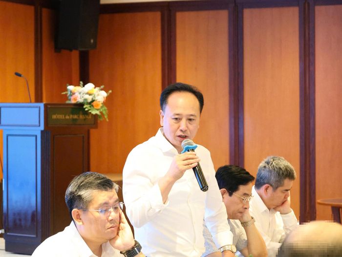 PGS.TS Trần Cao Bính - Giám đốc Bệnh viện Răng Hàm Mặt Trung ương Hà Nội, Chủ tịch Hội Răng Hàm Mặt Việt Nam phát biểu.  Ảnh: Thuỳ Linh