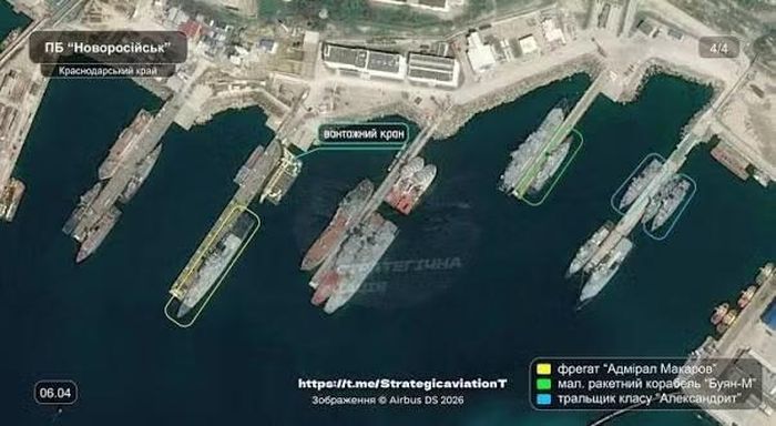 Thông tin này được trang Militarnyi đăng tải, dựa trên dữ liệu từ cộng đồng giám sát Exilenova+, khi họ báo cáo dựa trên kết quả phân tích ảnh vệ tinh cùng với nhóm tình báo nguồn mở CyberBoroshno.