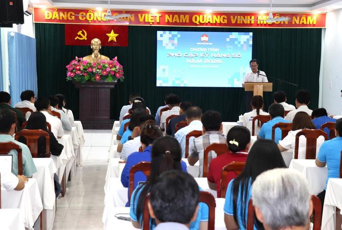 Quang cảnh Chương trình phổ cập kỹ năng số năm 2026. Ảnh: Q.Đ.