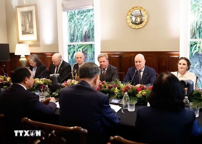  Tổng Bí thư, Chủ tịch nước Tô Lâm hội đàm chính thức với Thủ tướng New Zealand Christopher Luxon. Ảnh: Thống Nhất/TTXVN. 