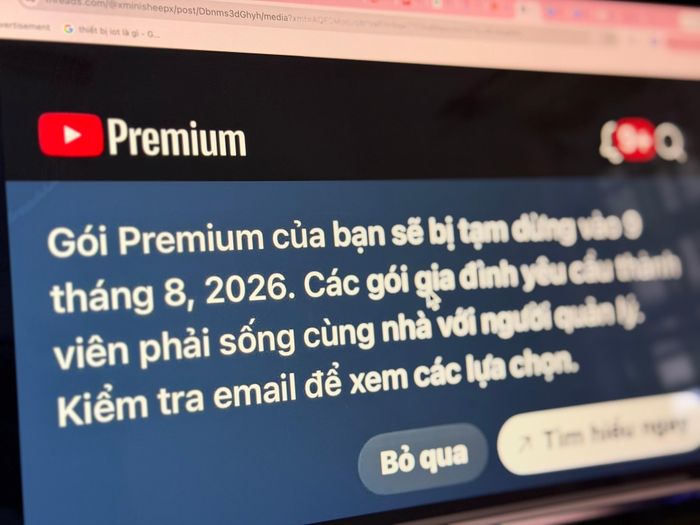 Thông báo ngày càng nhiều người dùng nhận được. Ảnh: Nhật Tường.