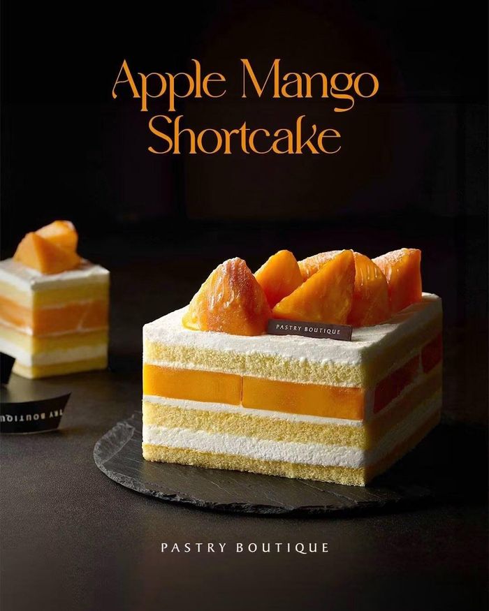 Mẫu bánh Apple Mango Shortcake do thương hiệu Pastry Boutique giới thiệu: Ảnh: Pastry Boutique.