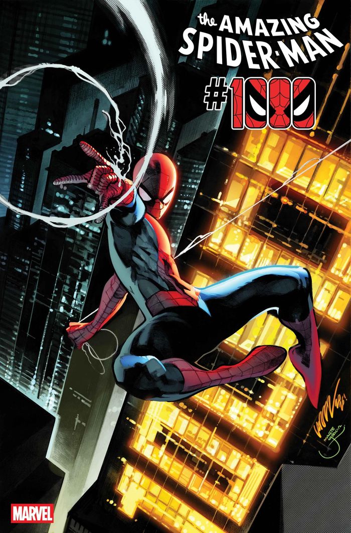 Hai bìa sách của "Amazing Spider-Man #1000". Ảnh: Marvel.