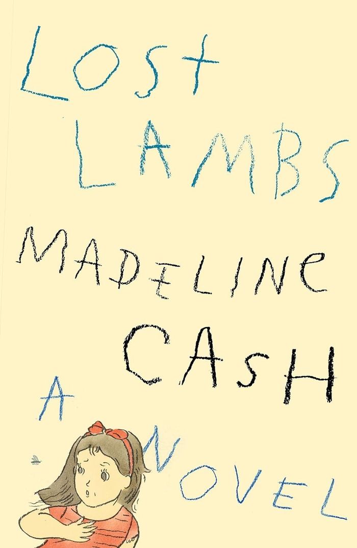 Bìa Lost Lambs sử dụng nét vẽ sáp nguệch ngoạc, tạo cảm giác như tranh trẻ nhỏ. Ảnh: Goodreads.