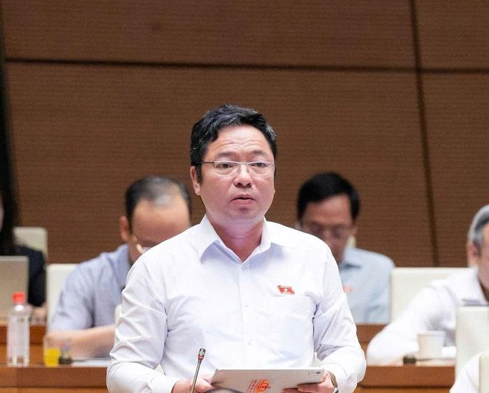 Đại biểu Nguyễn Thành Trung phát biểu