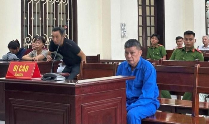 Bị cáo Nguyễn Văn Tốn tại toà