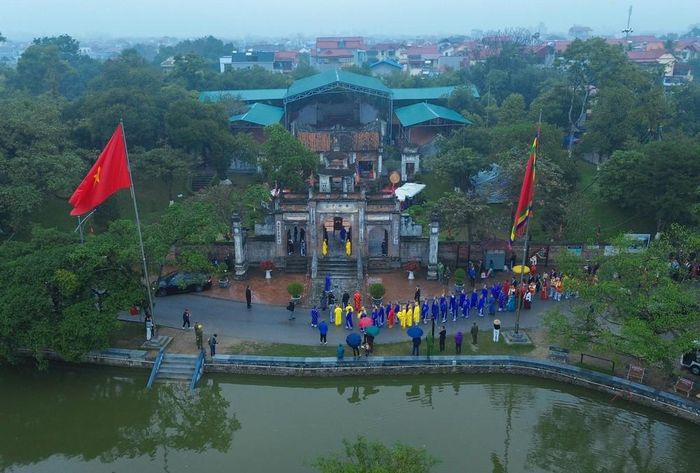 Lễ hội Cổ Loa diễn ra sáng 22/02/2026 (mùng 6 Tết) tại đền thờ vua An Dương Vương, thuộc Khu di tích quốc gia đặc biệt Cổ Loa, xã Đông Anh, Hà Nội. Ảnh: Phan Phương – TTXVN